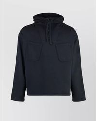 C.P. Company - Cotton Half Zip Hoodie - Lyst