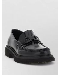 Ferragamo - Leather Cocoon Loafers - Lyst