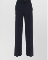 PT Torino - Virgin Wool Twill Wide-Leg Trousers - Lyst