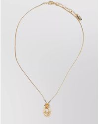Dior - Chain Necklace Embellished Stones Design - Lyst
