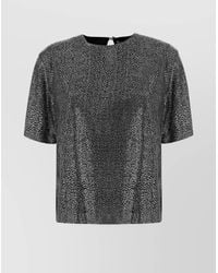 GIUSEPPE DI MORABITO - Embellished Viscose Blouse - Lyst