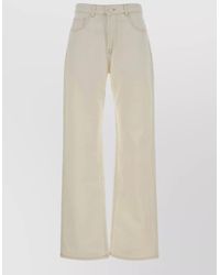 Ami Paris - High Waist Wide Leg Denim Jeans - Lyst