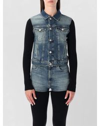 Coperni - Ribbed Denim Jacket - Lyst