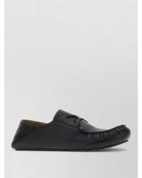 Loewe - Rambla Lace Up Leather Moccasin Loafers - Lyst