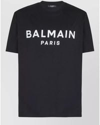 Balmain - Cotton Logo Print Short-Sleeve T-Shirt - Lyst