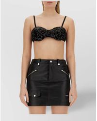 Moschino - Sequined Cropped Top - Lyst