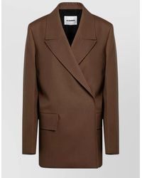 Jil Sander - Wool Double-Breasted Jacket - Lyst