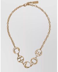 Chloé - Brass Script Choker Necklace - Lyst