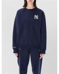 Sporty & Rich - Ribbed Oversized Logo-Embroidered Cotton Sweatshirt - Lyst