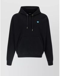 Versace - Cotton Medusa Patch Hoodie - Lyst