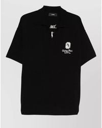 Amiri - Ma Chateau Short-Sleeve Knit Polo Shirt - Lyst