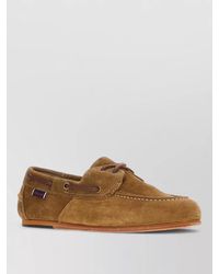 Sebago - Suede Moc Toe Loafers Rubber Sole - Lyst