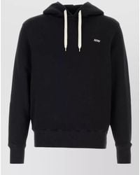 Autry - Cotton Hooded Sweatshirt Drawstring Hood Ribbed Trims - Lyst