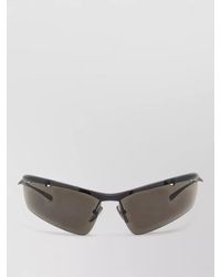 Balenciaga - Boomerang Rimless Shield Sunglasses Dark Lenses - Lyst