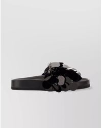 Rabanne - Embellished Flat Sole Open Toe Sandal - Lyst