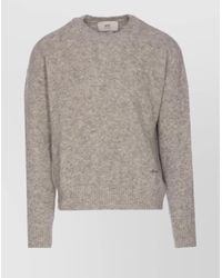 Ami Paris - Alpaca Wool Relaxed-Fit Crewneck Sweater - Lyst