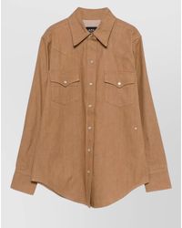 A.P.C. - Denim Western Shirt - Lyst