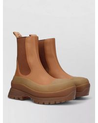 Stella McCartney - Leather Chelsea Ankle Boots - Lyst