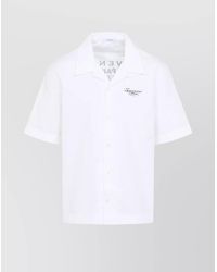 Givenchy - Cotton Logo Print Short-Sleeve Bowling Shirt - Lyst