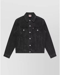 ICECREAM - Denim Jacket Long Sleeves Point Collar Embroidery - Lyst