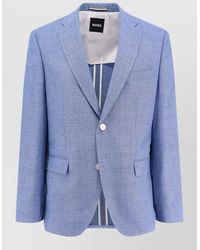 BOSS - Wool Blend Suit Jacket - Lyst