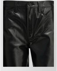 Agolde - Recycled Leather Straight-Leg Pants - Lyst