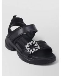 Roger Vivier - Strass Sandal Chunky Sole Open Toe - Lyst