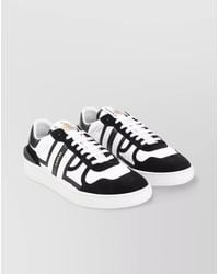Lanvin - Leather Low-Top Sneakers - Lyst