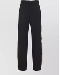 Loewe - Wool Twill Trousers Mid Rise Straight Leg - Lyst