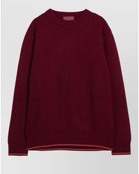 Gucci - Crew Neck Sweater Long Sleeves Trim - Lyst