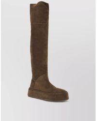 Casadei - Suede Leather Knee-High Boots - Lyst