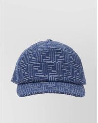 Fendi - Denim Logo-Pattern Baseball Cap - Lyst