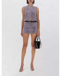 Self-Portrait - Metal Mesh Mini Skirt - Lyst