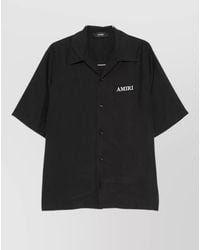 Amiri - Silk Nylon Short Sleeve Casual Top - Lyst