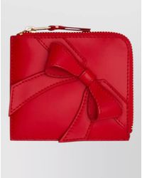 Comme des Garçons - Leather Wallet Keyring Bow Detail - Lyst
