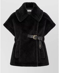 Max Mara - Silk Blend Cape - Lyst