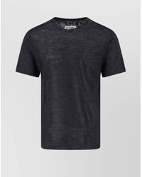 MM6 by Maison Margiela - Wool Short-Sleeve T-Shirt - Lyst