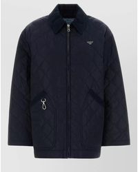 Prada - Recycled Polyamide Fitted Jacket - Lyst