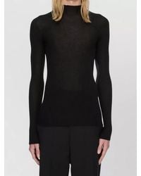 Rick Owens - Wool Ribbed Turtleneck Long-Sleeve T-Shirt - Lyst
