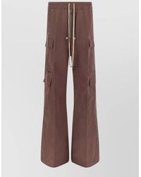 Rick Owens - Cotton Flared Wide-Leg Cargo Shorts - Lyst