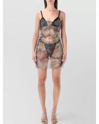 DIESEL - Kasy Mesh Beach Mini Dress - Lyst