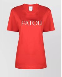 Patou - Versatile Round Neck Short Sleeve Top - Lyst