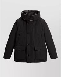 Woolrich - Down Hooded Padded Coat - Lyst