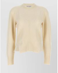 McQueen - Cashmere Wool Ribbed Crewneck Jumper - Lyst