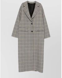 Tagliatore - Checked Virgin Wool Single-Breasted Coat - Lyst
