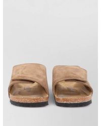 Birkenstock - Suede Leather Slides - Lyst