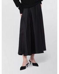 Anine Bing - Silk Blend Midi Skirt - Lyst