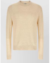 Jil Sander - Silk Hemp Coarse-Knit Crew-Neck Jumper - Lyst