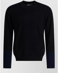 Comme des Garçons - Wool Crew Neck Sweater Color Block - Lyst