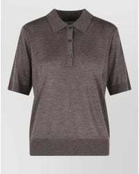 Loulou de Saison - Migo Cashmere Polo Shirt Short Sleeves - Lyst